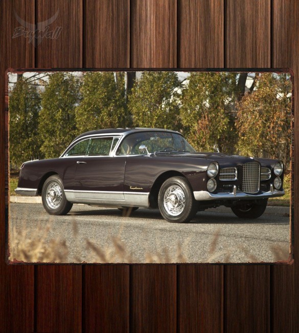Металлическая табличка Facel Vega FV4 Металлическая табличка Facel Vega FV4